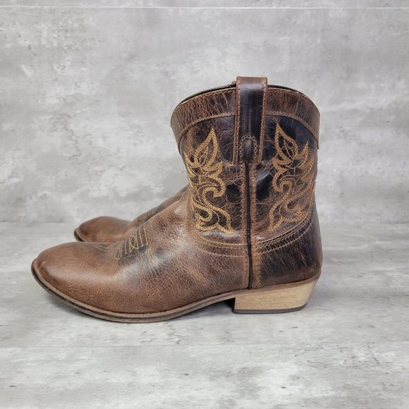 dingo Shoes - Dingo Boots Womens Size 10 Brown Willie Short Western Cowgirl